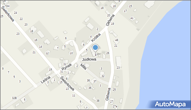 Józefkowo, Jodłowa, 4, mapa Józefkowo