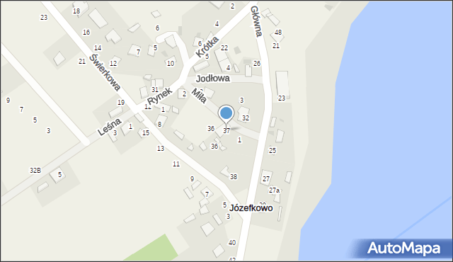 Józefkowo, Józefkowo, 37, mapa Józefkowo