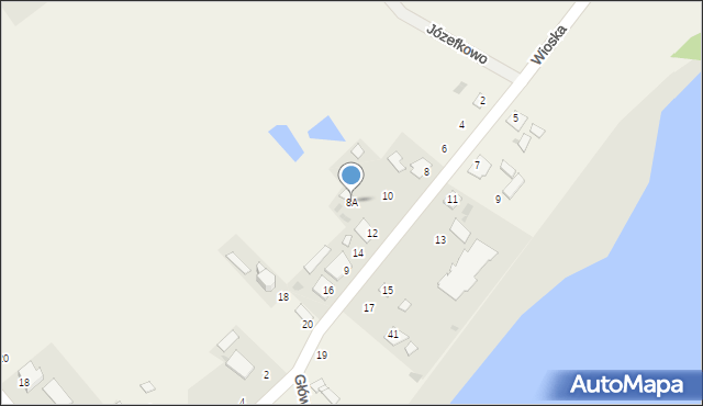 Józefkowo, Józefkowo, 8A, mapa Józefkowo