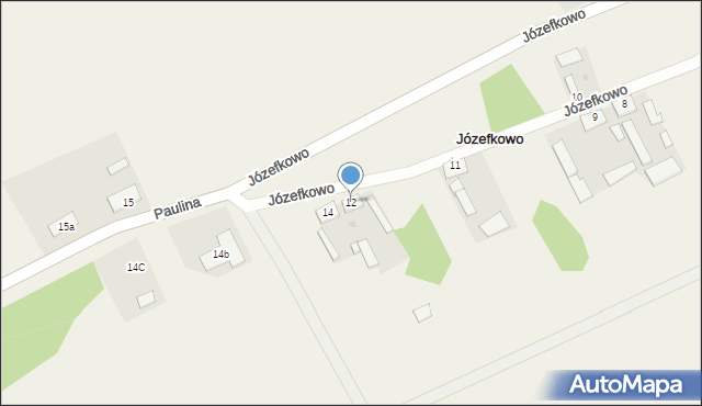 Józefkowo, Józefkowo, 12, mapa Józefkowo