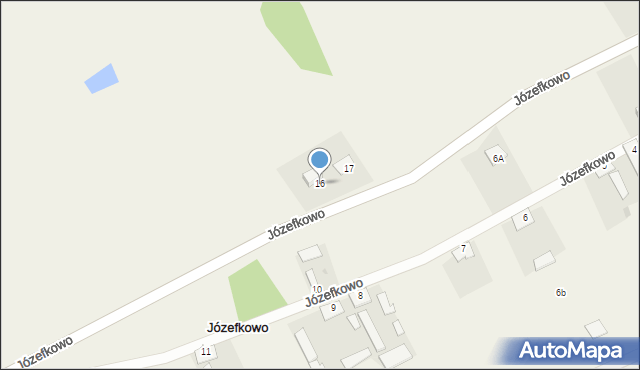 Józefkowo, Józefkowo, 16, mapa Józefkowo