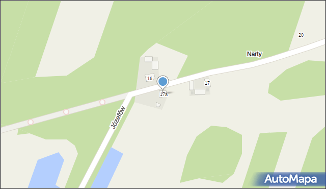Józefów, Józefów, 17a, mapa Józefów