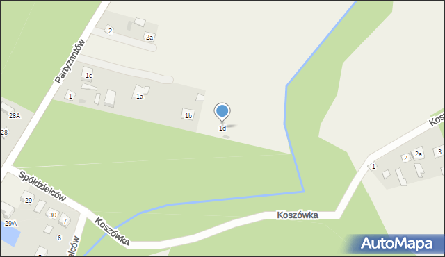 Józefów, Józefów, 1d, mapa Józefów