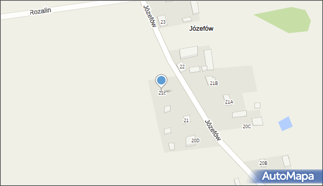 Józefów, Józefów, 21c, mapa Józefów