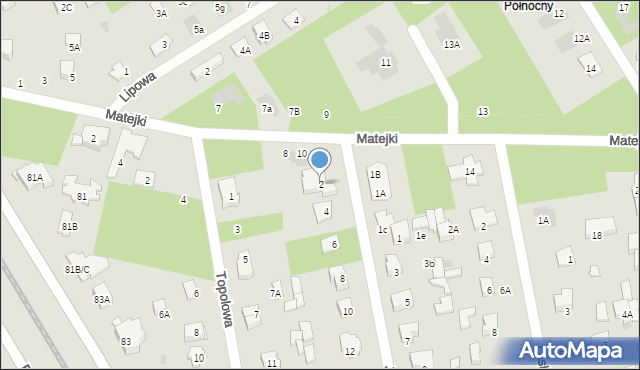 Józefów, Jodłowa, 2, mapa Józefów