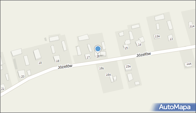 Józefów, Józefów, 16, mapa Józefów