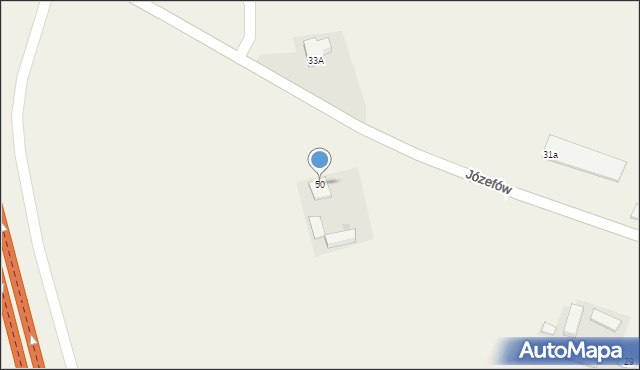Józefów, Józefów, 50, mapa Józefów
