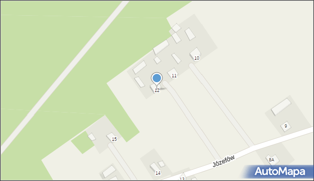 Józefów, Józefów, 12, mapa Józefów
