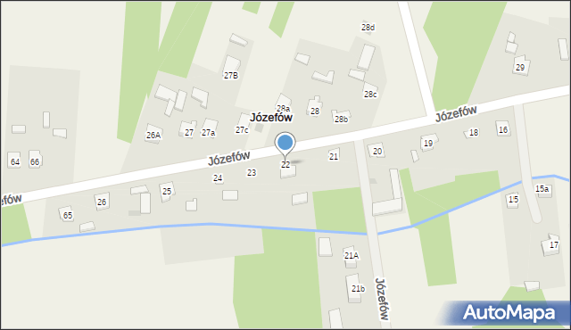 Józefów, Józefów, 22, mapa Józefów