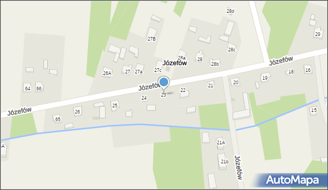 Józefów, Józefów, 23, mapa Józefów