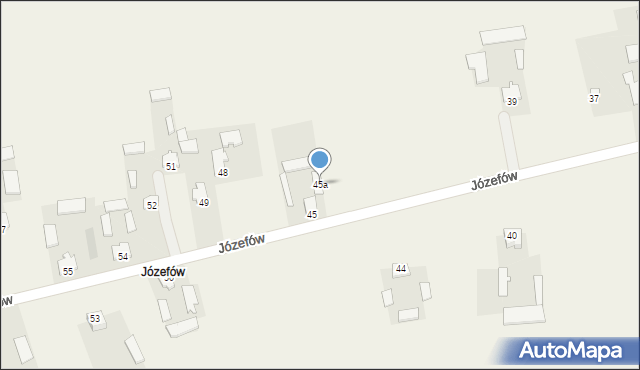 Józefów, Józefów, 45a, mapa Józefów