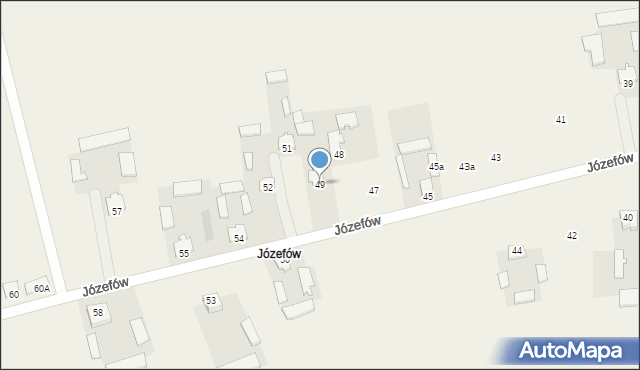 Józefów, Józefów, 49, mapa Józefów