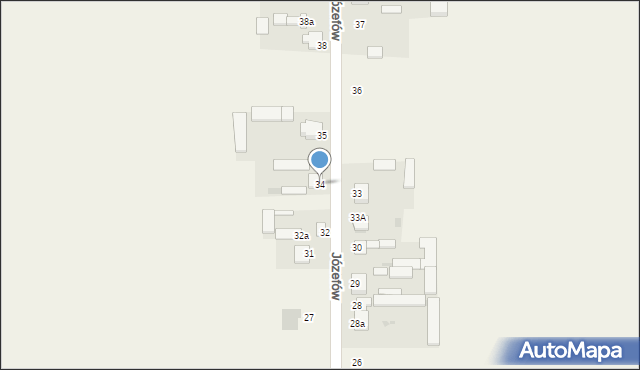 Józefów, Józefów, 34, mapa Józefów