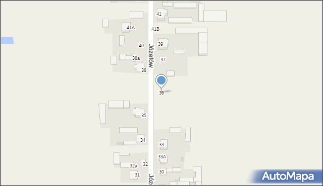 Józefów, Józefów, 36, mapa Józefów