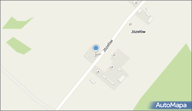 Józefów, Józefów, 13, mapa Józefów