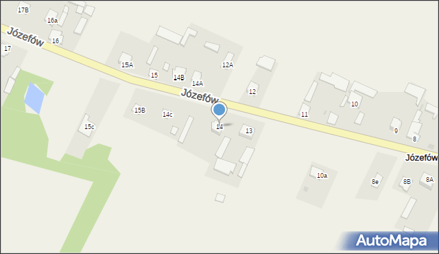 Józefów, Józefów, 14, mapa Józefów