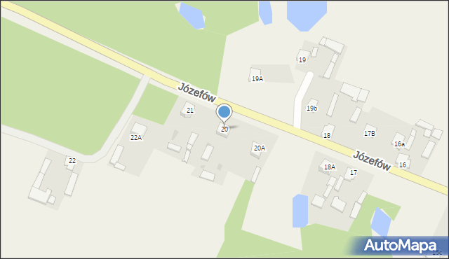 Józefów, Józefów, 20, mapa Józefów