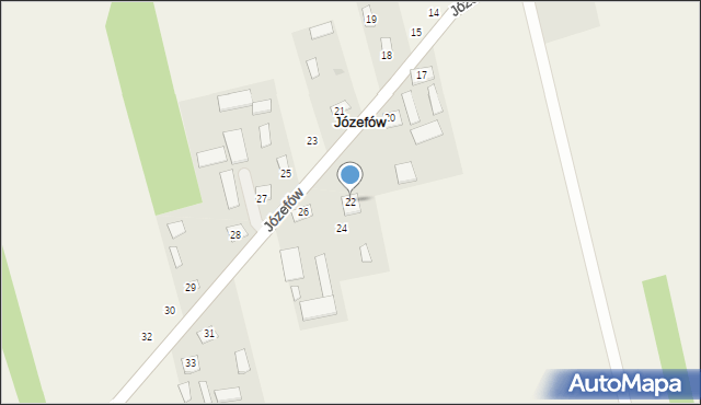 Józefów, Józefów, 22, mapa Józefów