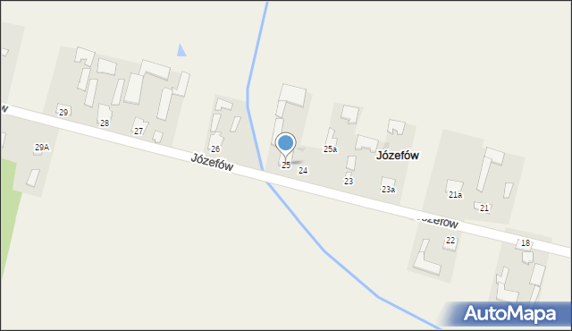 Józefów, Józefów, 25, mapa Józefów
