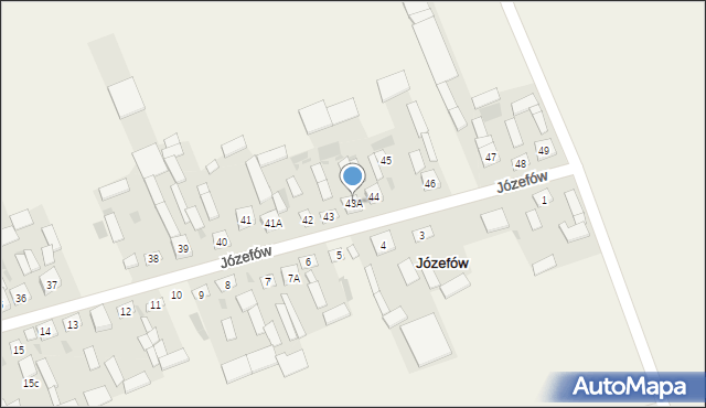 Józefów, Józefów, 43A, mapa Józefów