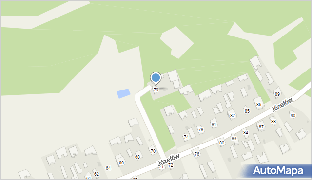 Józefów, Józefów, 79, mapa Józefów