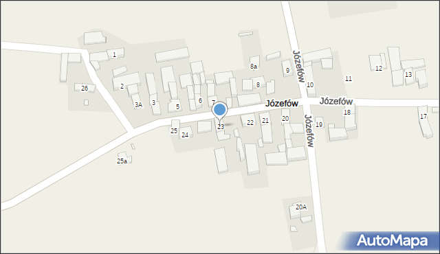 Józefów, Józefów, 23, mapa Józefów