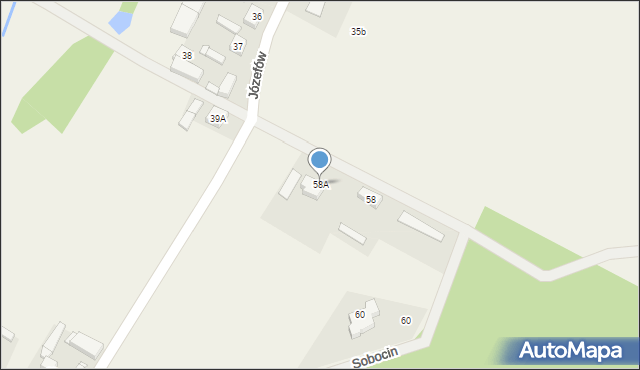 Józefów, Józefów, 58A, mapa Józefów