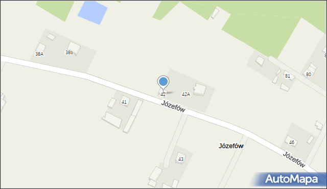 Józefów, Józefów, 42, mapa Józefów