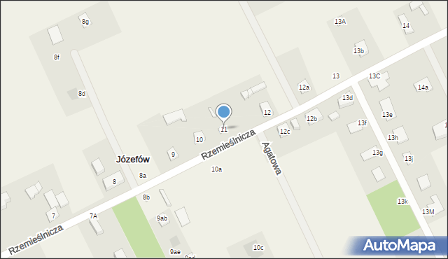Józefów, Józefów, 11, mapa Józefów