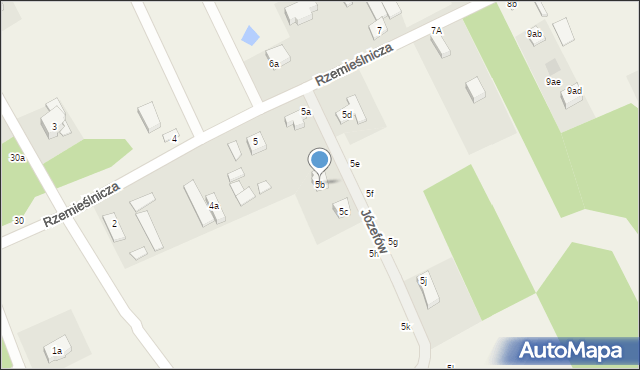 Józefów, Józefów, 5b, mapa Józefów