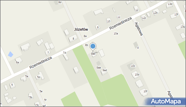 Józefów, Józefów, 9ab, mapa Józefów