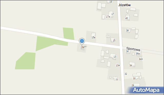 Józefów, Józefów, 13b, mapa Józefów