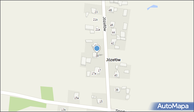 Józefów, Józefów, 19, mapa Józefów