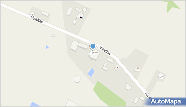 Józefów, Józefów, 11, mapa Józefów