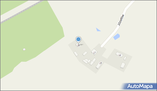 Józefów, Józefów, 16, mapa Józefów