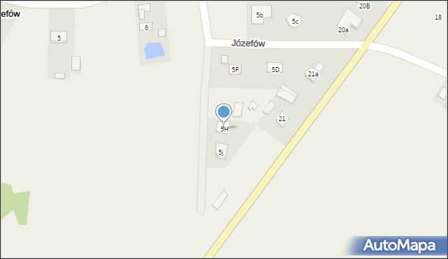 Józefów, Józefów, 5H, mapa Józefów