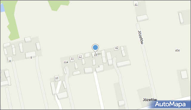 Józefów, Józefów, 13, mapa Józefów