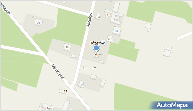 Józefów, Józefów, 2b, mapa Józefów