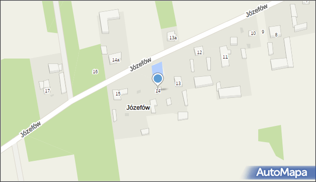 Józefów, Józefów, 14, mapa Józefów