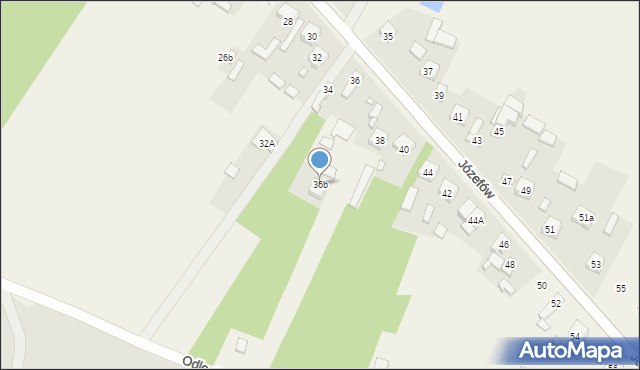 Józefów, Józefów, 36b, mapa Józefów