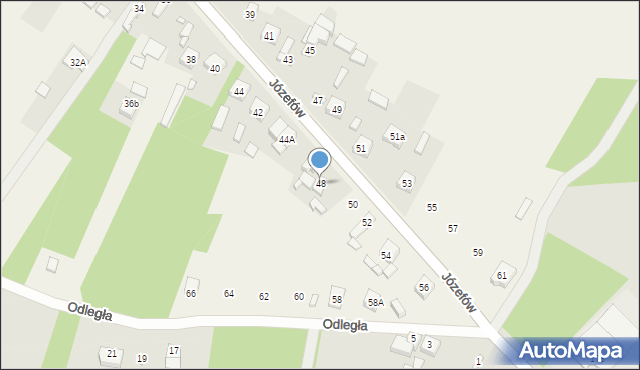 Józefów, Józefów, 48, mapa Józefów
