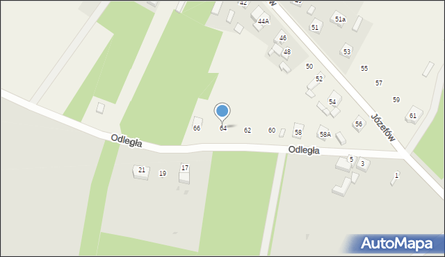 Józefów, Józefów, 64, mapa Józefów