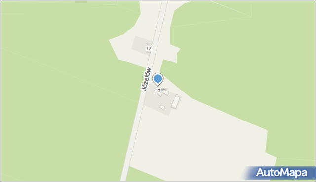 Józefów, Józefów, 13, mapa Józefów