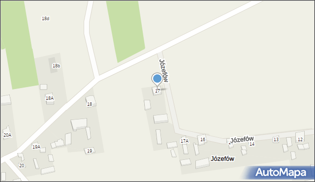 Józefów, Józefów, 17, mapa Józefów