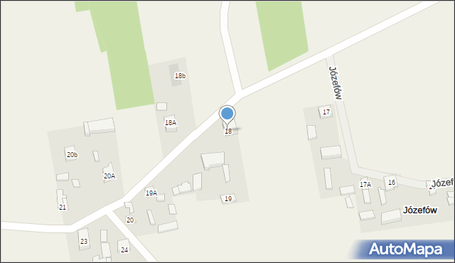 Józefów, Józefów, 18, mapa Józefów