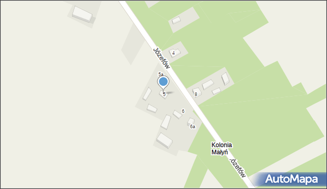 Józefów, Józefów, 5, mapa Józefów