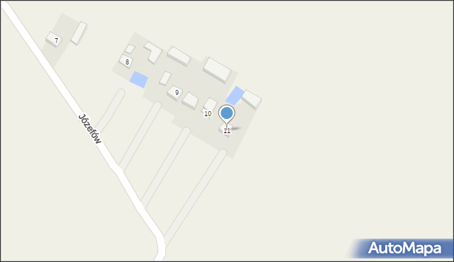 Józefów, Józefów, 11, mapa Józefów