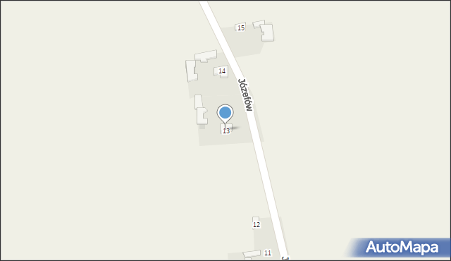 Józefów, Józefów, 13, mapa Józefów