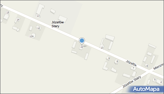 Józefów Stary, Józefów Stary, 11, mapa Józefów Stary
