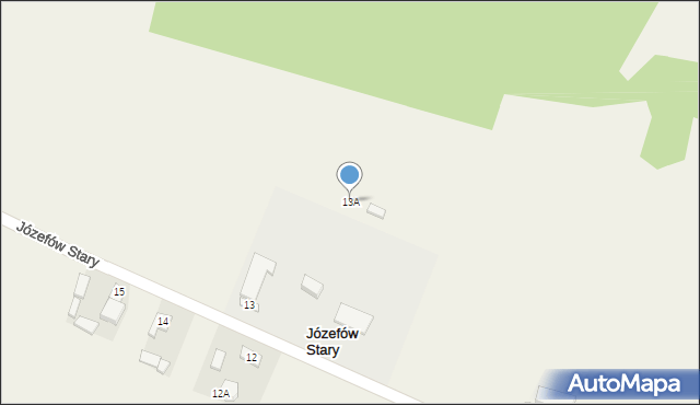 Józefów Stary, Józefów Stary, 13A, mapa Józefów Stary
